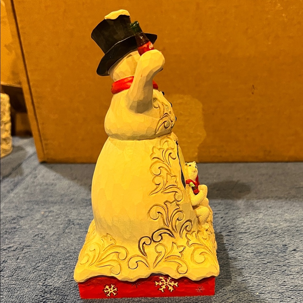 Coca Cola Jim Shore ‘Polar Refreshment’ Snowman Figurine - Picture 5 of 9